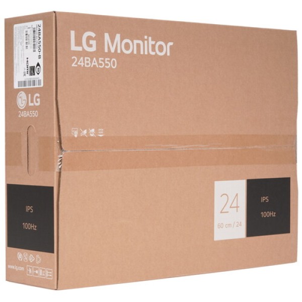 23.8" Монитор LG 24BA550-B черный