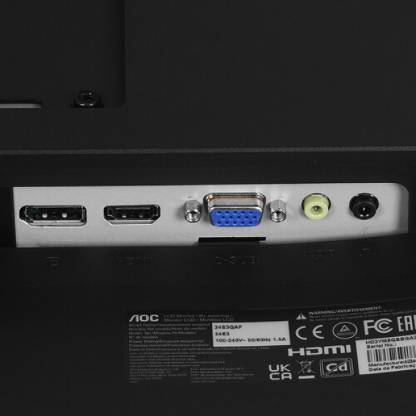 23.8" Монитор AOC 24E3QAF черный