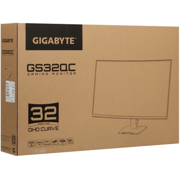 31.5" Монитор GIGABYTE GS32QC черный