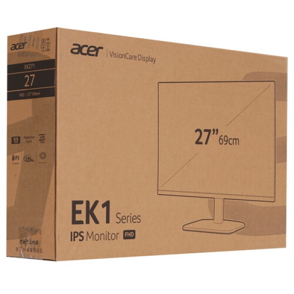 27" Монитор Acer EK271Gbmix черный