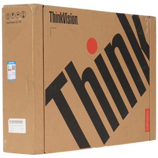 27" Монитор Lenovo ThinkVision 27 3D серый