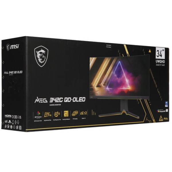 34" Монитор MSI MEG 342C QD-OLED черный