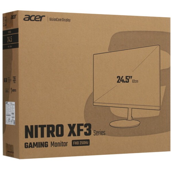 24.5" Монитор Acer Nitro XF253QZbmiiprx черный