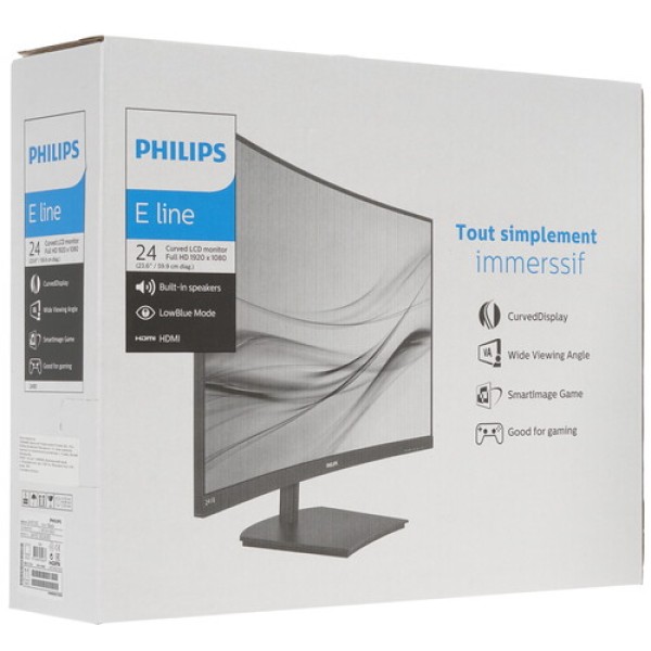 23.6" Монитор Philips 241E1SCA черный