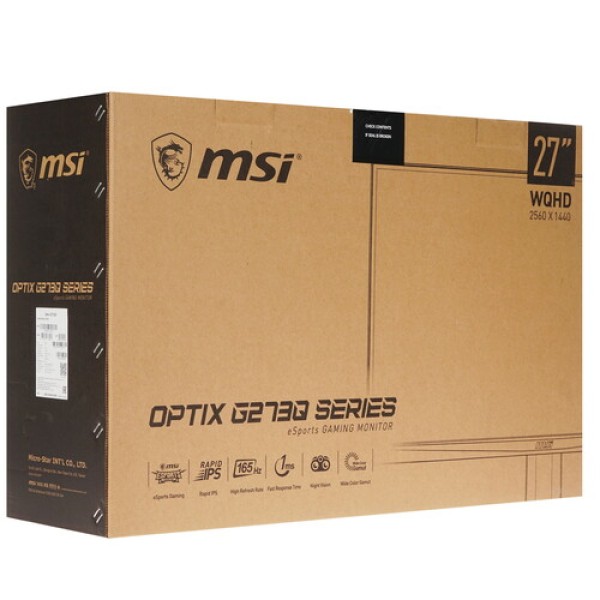 27" Монитор MSI Optix G273QF черный