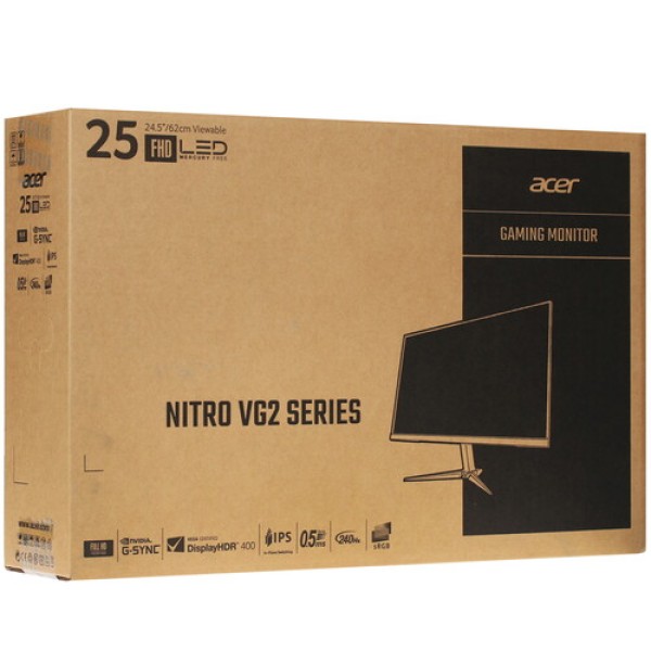 24.5" Монитор Acer Nitro VG252QXbmiipx черный