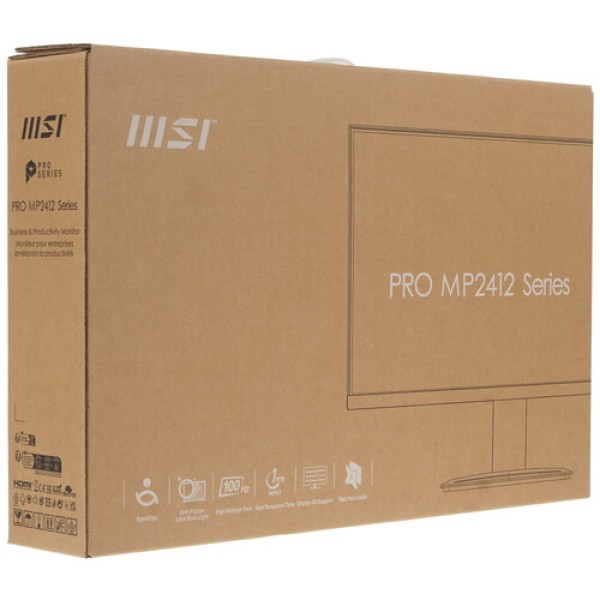23.8" Монитор MSI PRO MP2412 черный