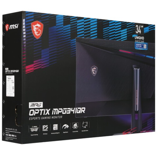 34" Монитор MSI Optix MPG341QR черный