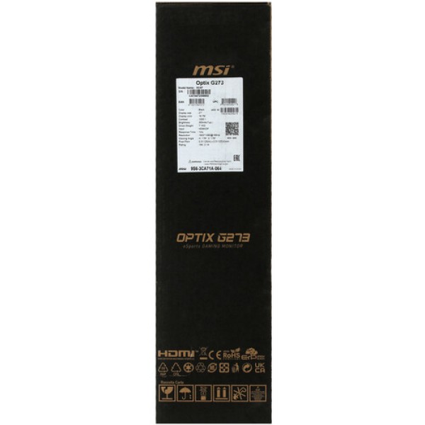 27" Монитор MSI Optix G273 черный