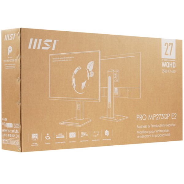 27" Монитор MSI PRO MP273QP E2 черный