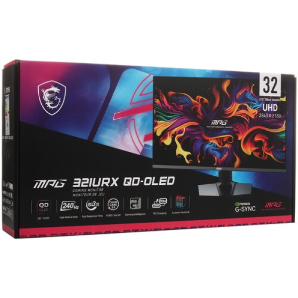 31.5" Монитор MSI MPG 321URX QD-OLED черный