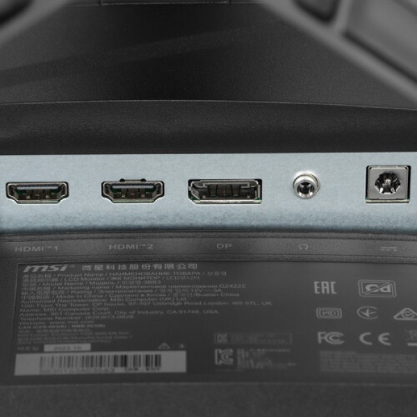23.6" Монитор MSI G2422C черный