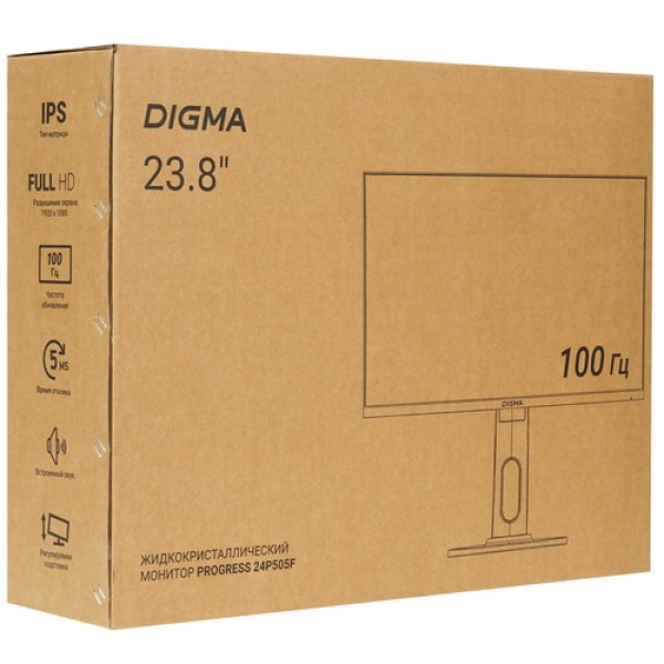 23.8" Монитор Digma Progress 24P505F черный