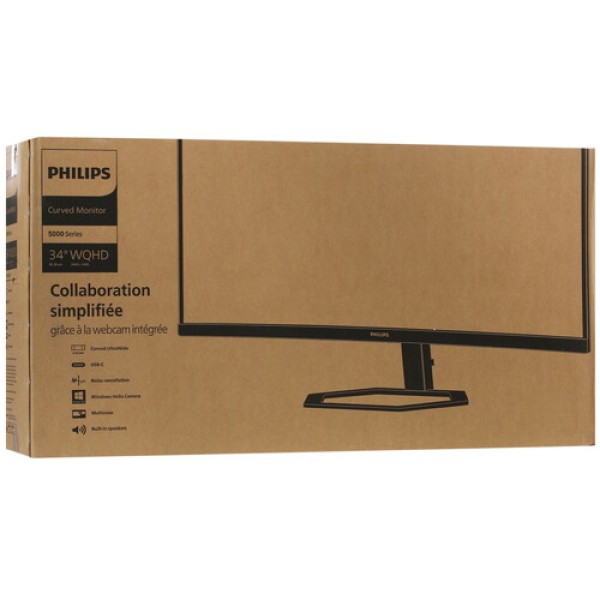 34" Монитор Philips 34E1C5600HE черный