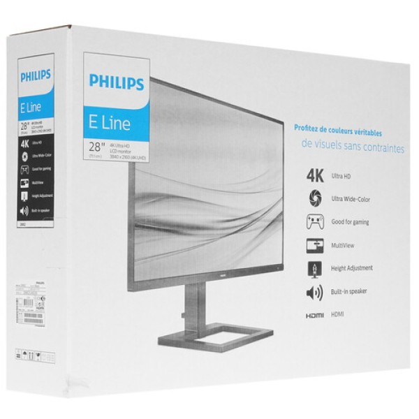28" Монитор Philips 288E2UAE/00 черный