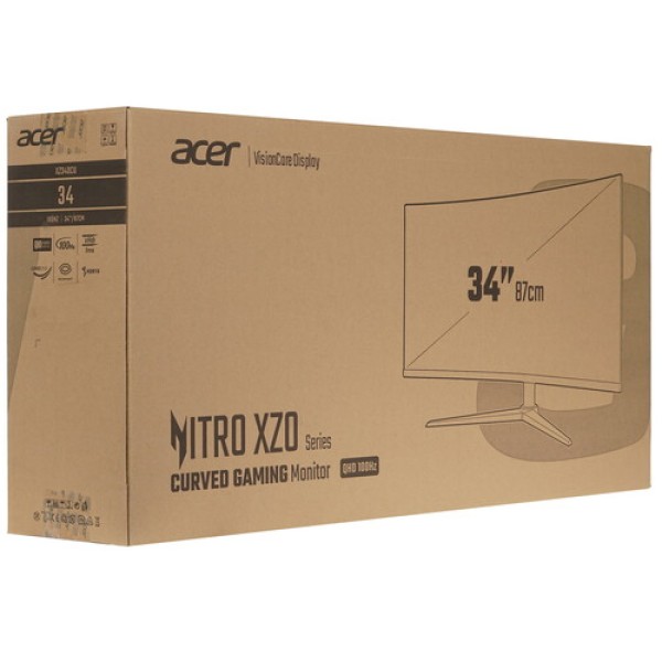 34" Монитор Acer Nitro XZ340CUHbiiphx черный