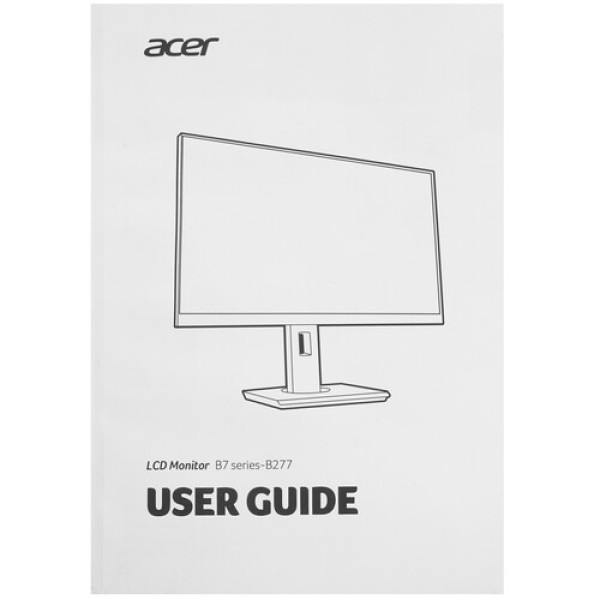 27" Монитор Acer Vero B277bmiprzxv черный