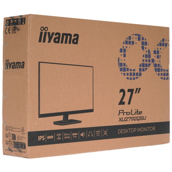 27" Монитор Iiyama ProLite XU2792QSU-B6 черный