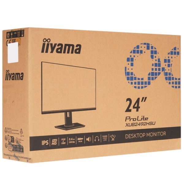23.8" Монитор Iiyama ProLite XUB2492HSU-W6 белый