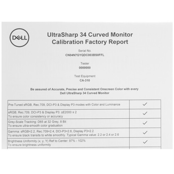 34" Монитор Dell UltraSharp U3423WE серебристый