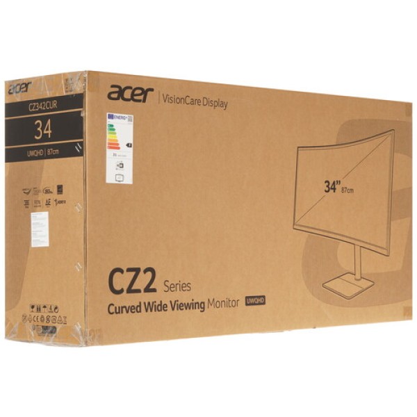 34" Монитор Acer CZ342CURVbmiphuzx черный