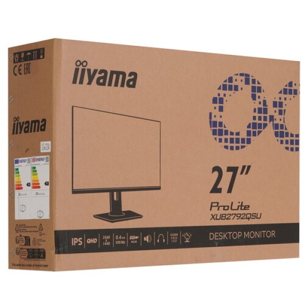 27" Монитор Iiyama ProLite XUB2792QSU-B6 черный