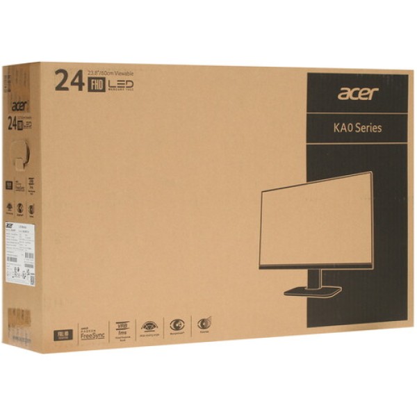 23.8" Монитор Acer KA240Ybi черный