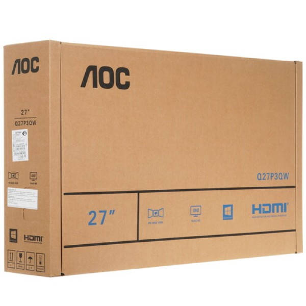 27" Монитор AOC Q27P3QW черный