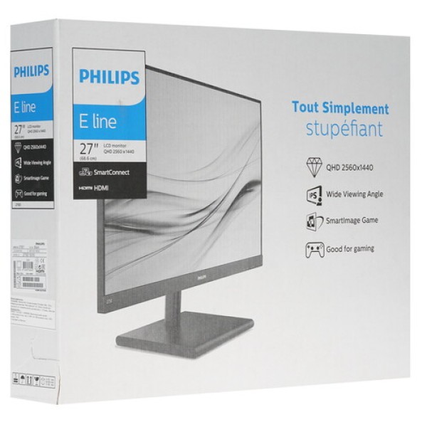 27" Монитор Philips 275E1S/01 черный