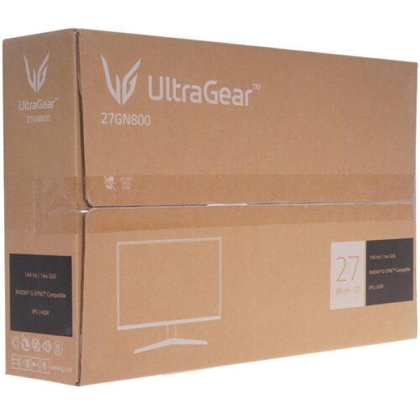 27" Монитор LG UltraGear 27GN800-B черный