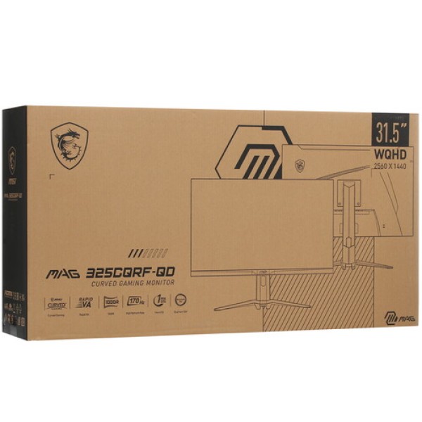 31.5" Монитор MSI MAG 325CQRF-QD черный