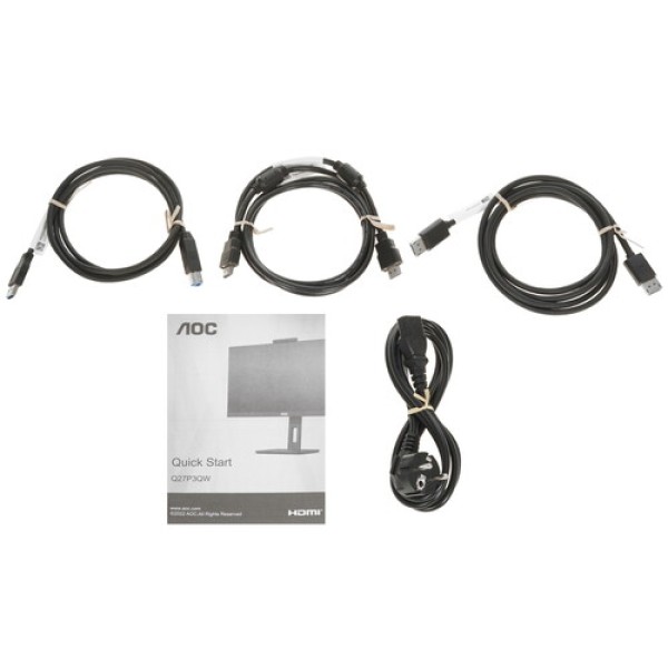 27" Монитор AOC Q27P3QW черный
