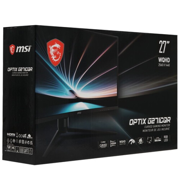 27" Монитор MSI Optix G271CQR черный