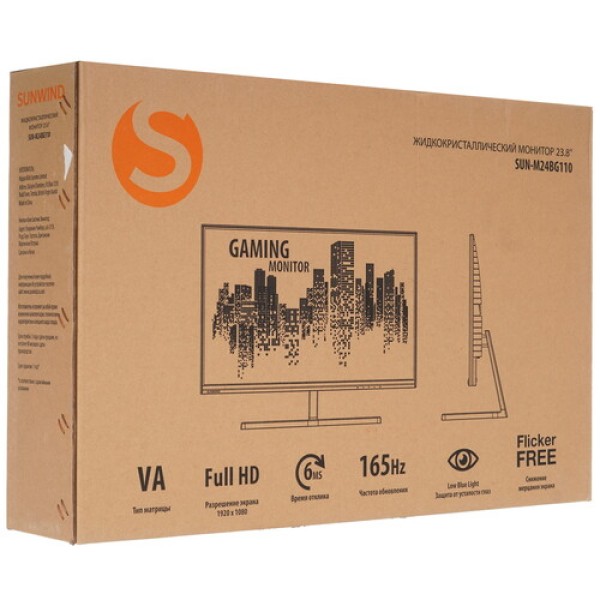 23.8" Монитор SunWind SUN-M24BG110 черный