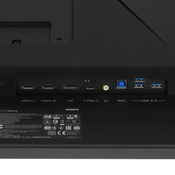 27" Монитор GIGABYTE M27U черный