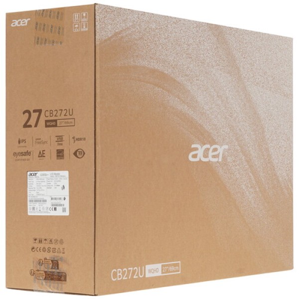 27" Монитор Acer Vero CB272UE3bmiprux черный