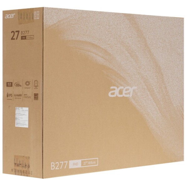 27" Монитор Acer Vero B277Ebmiprzxv черный
