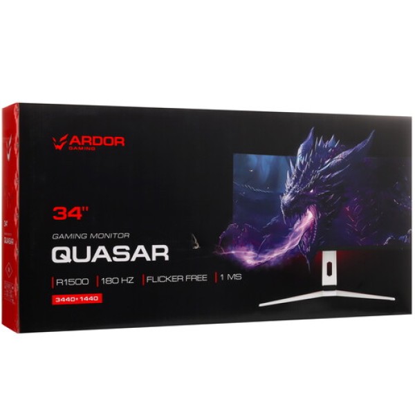 34" Монитор ARDOR GAMING QUASAR AQW34H3 белый