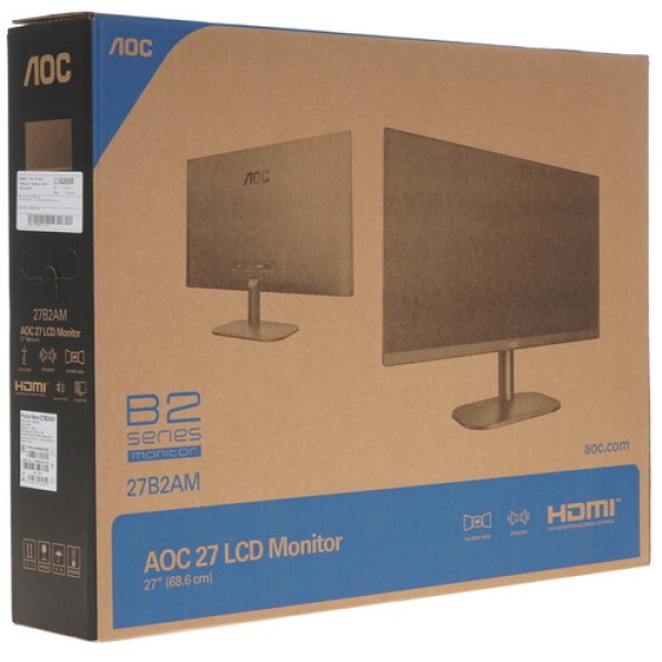 27" Монитор AOC 27B2AM черный
