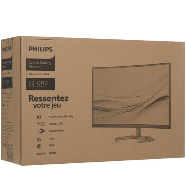 31.5" Монитор Philips Evnia 32M1C5500VL черный