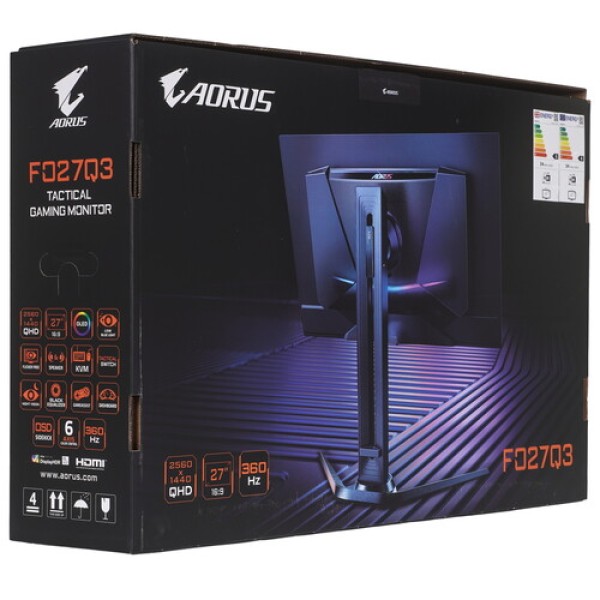 27" Монитор AORUS FO27Q3 EK черный