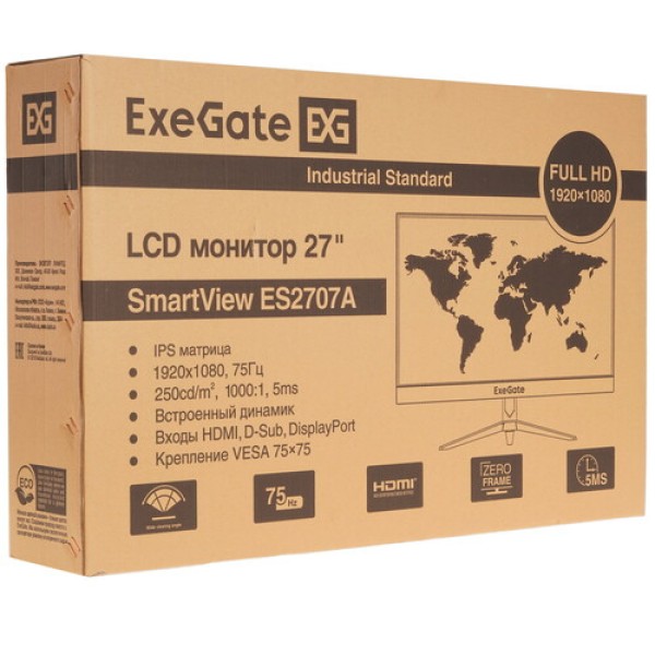 27" Монитор ExeGate SmartView ES2707A черный