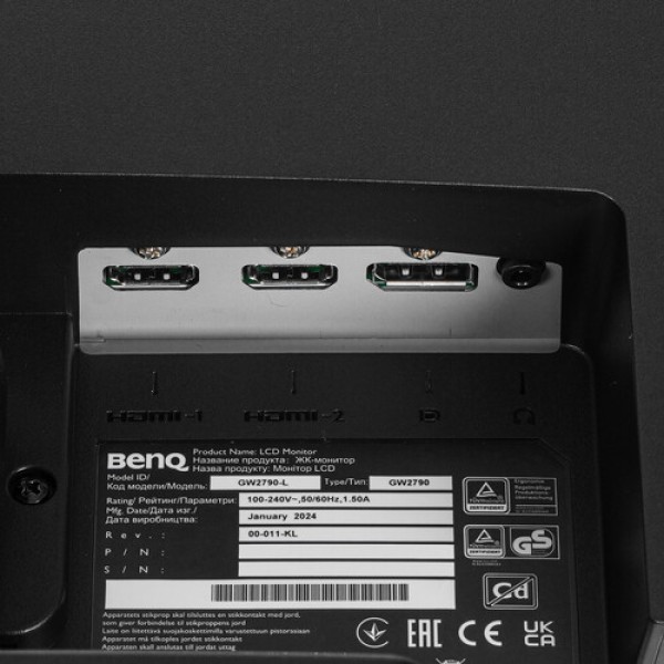 27" Монитор BenQ GW2790 черный