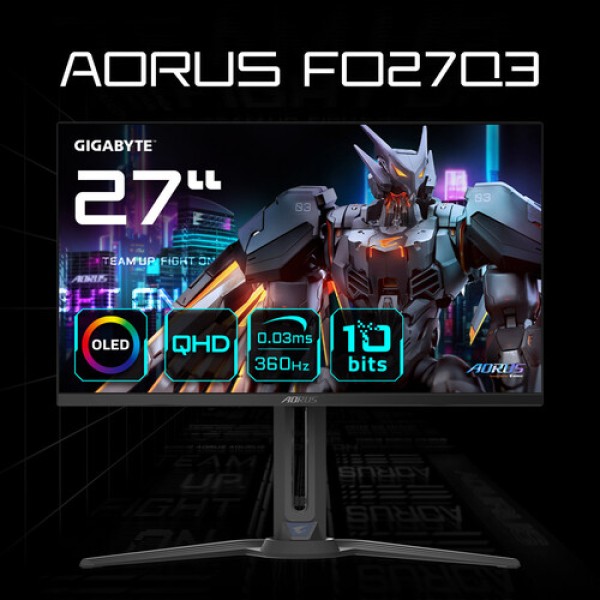 27" Монитор AORUS FO27Q3 EK черный