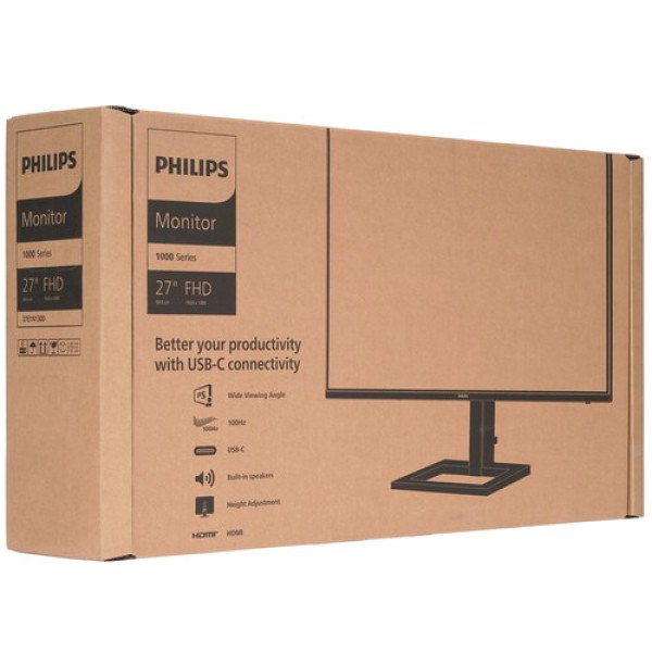 27" Монитор Philips 27E1N1300AE черный
