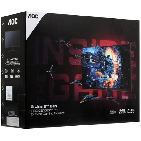 27" Монитор AOC C27G2ZE/BK черный