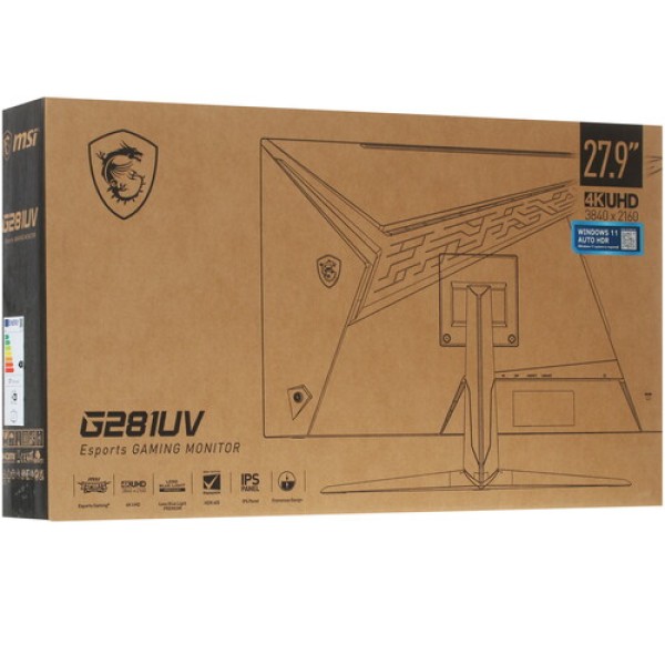 27.9" Монитор MSI G281UV черный