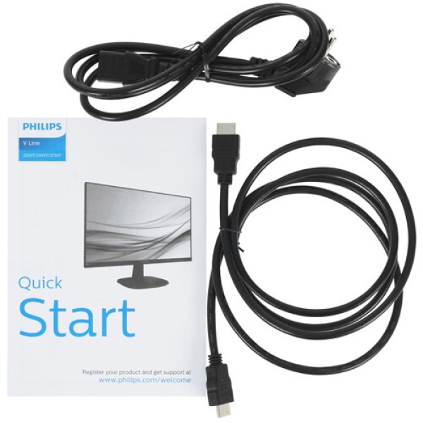 23.8" Монитор Philips 243V7QDSB/00 черный