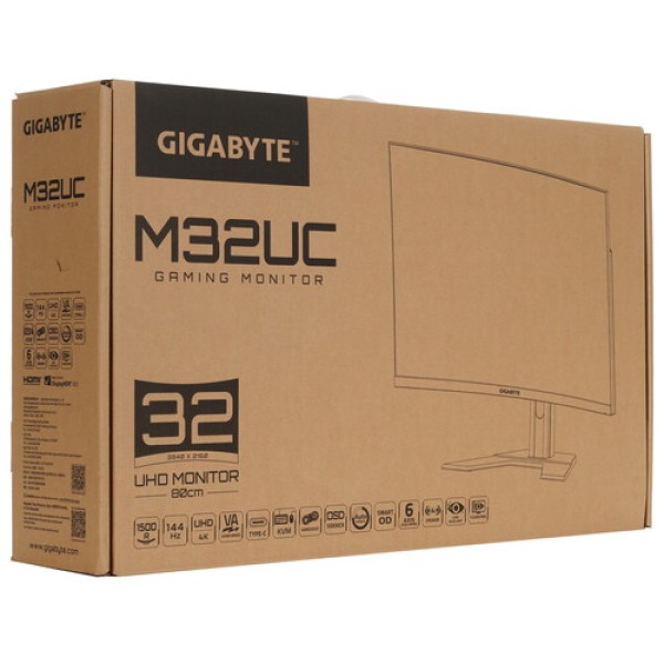 31.5" Монитор GIGABYTE M32UC черный