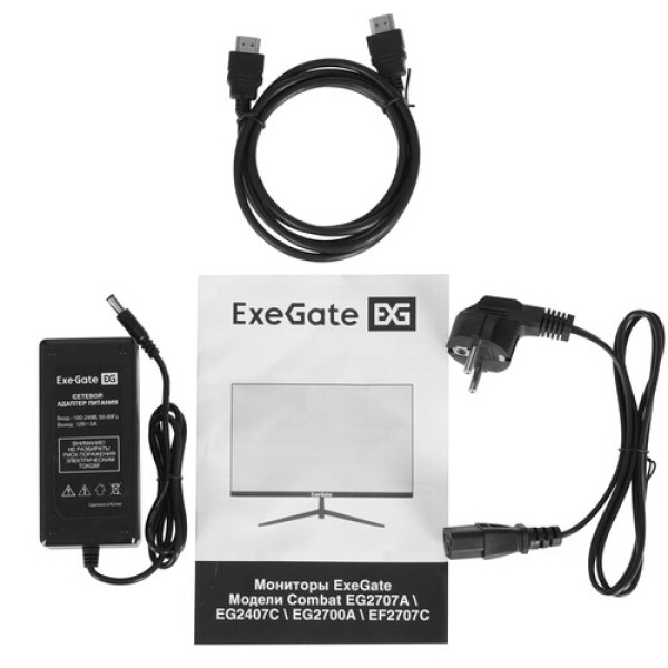 23.8" Монитор ExeGate Combat EG2407C черный